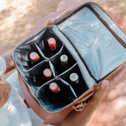 Six-Bottle Leather Wine Carrier