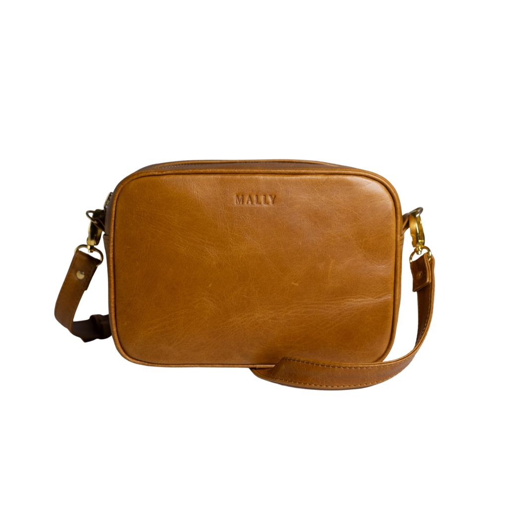END OF RANGE Sophia Leather Box Sling Bag