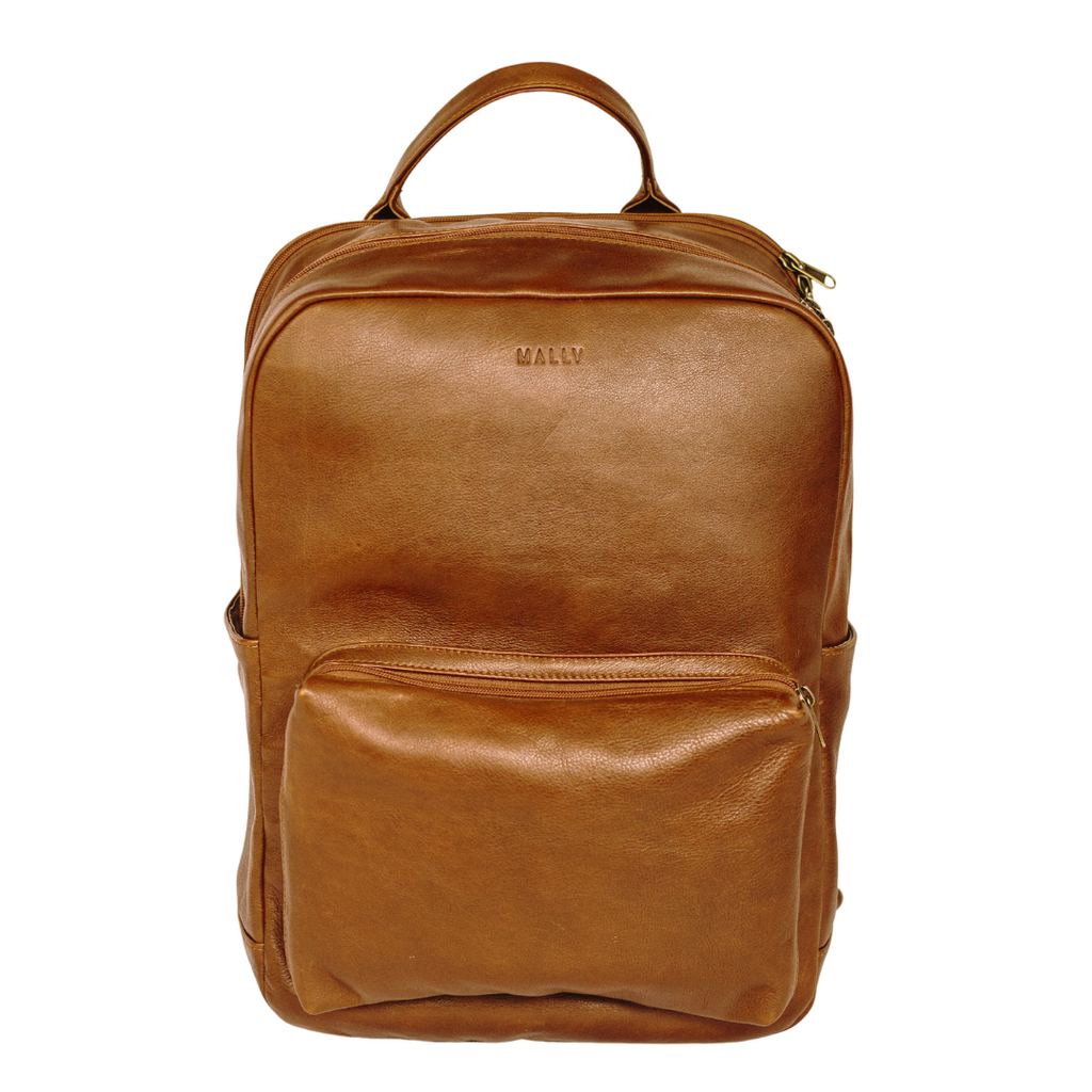 The Hunter Laptop Backpack in Toffee – Mally SA