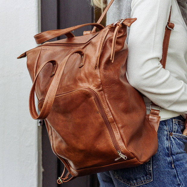 Bonny Baby Backpack in Toffee