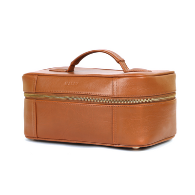 Malia Leather Ladies Toiletry Bag