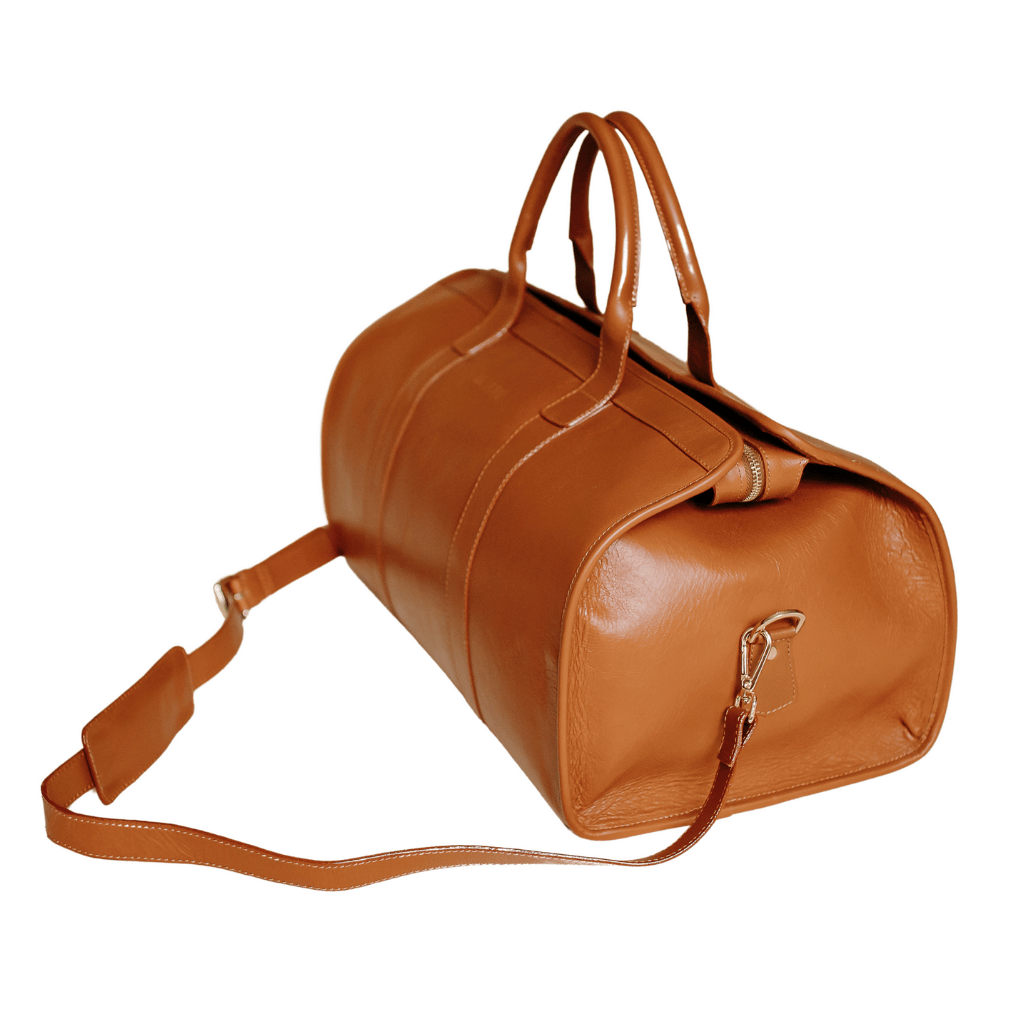 Avery Leather Duffle Bag in Tan - CLEARANCE SALE