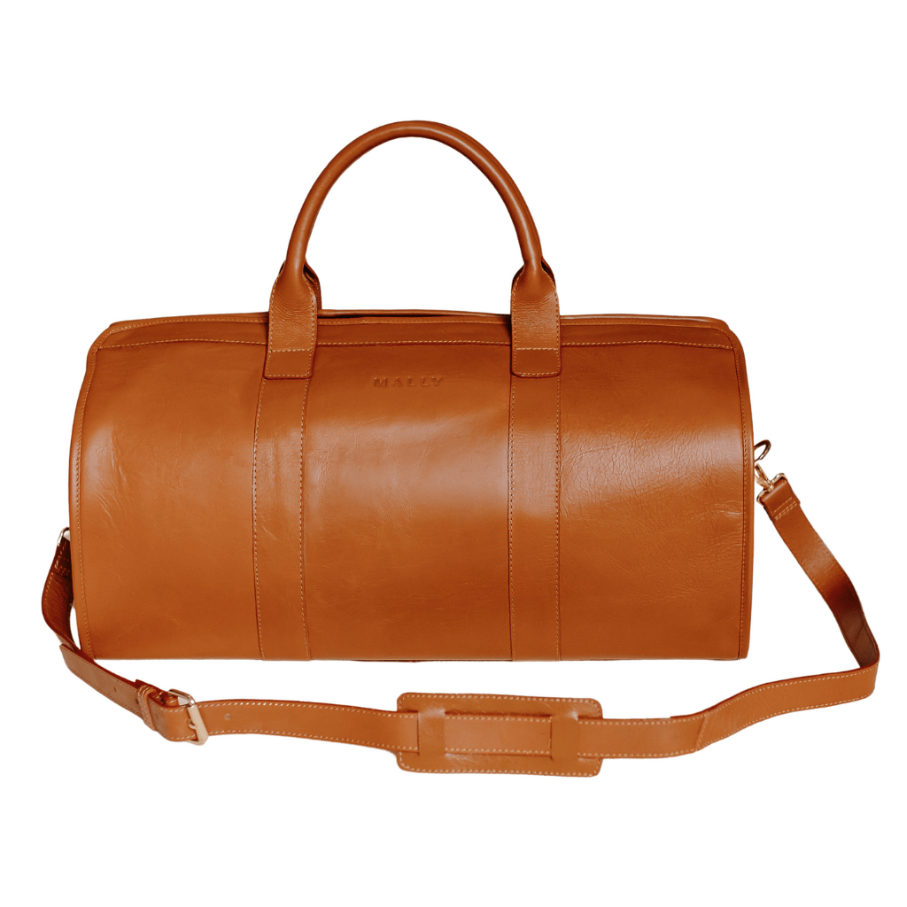 Avery Leather Duffle Bag in Tan - CLEARANCE SALE