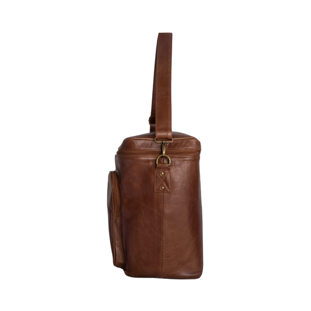 Six-Bottle Leather Wine Carrier