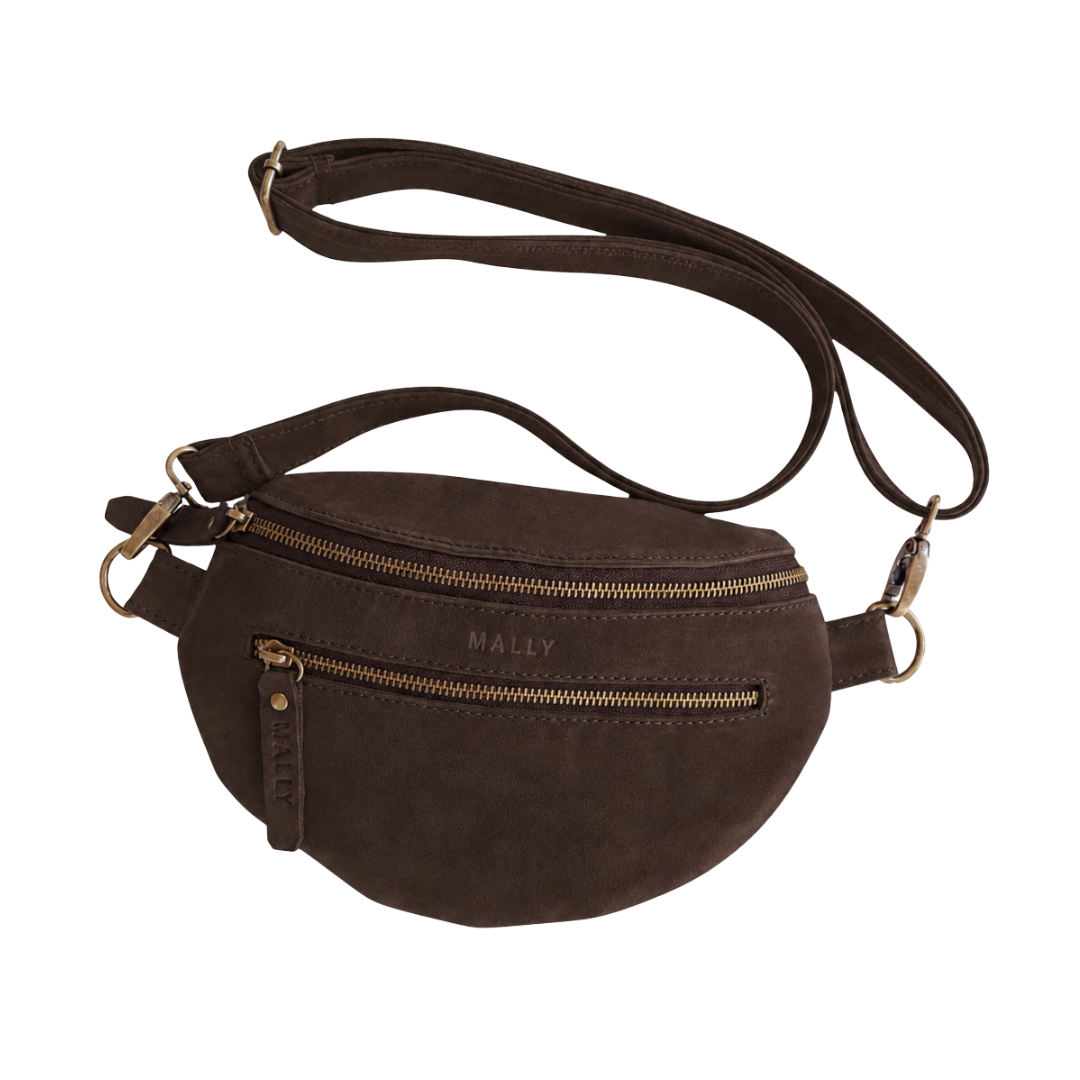 Bum Bag in Chocolate Brown Suede
