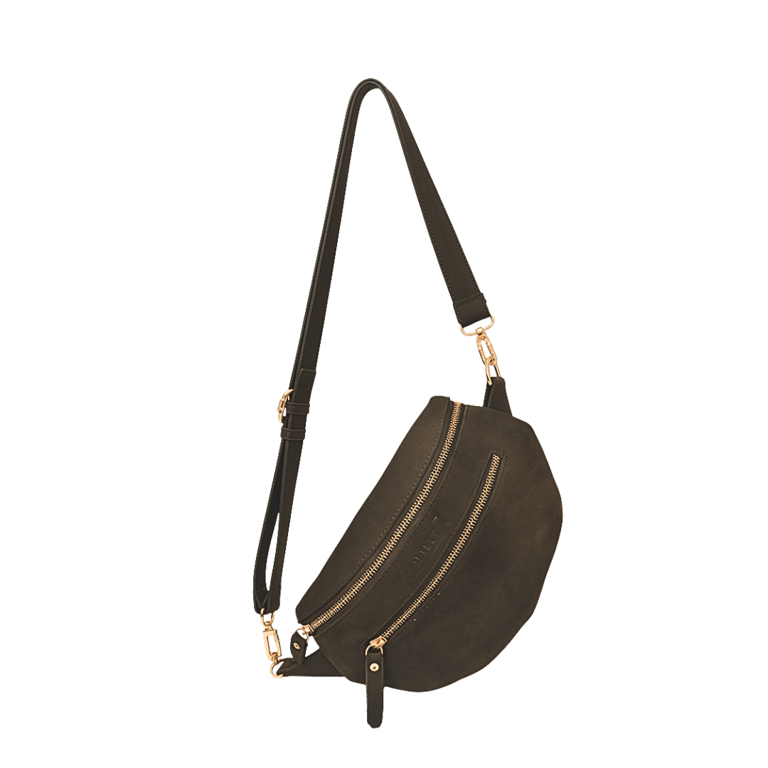Bum Bag in Chocolate Brown Suede