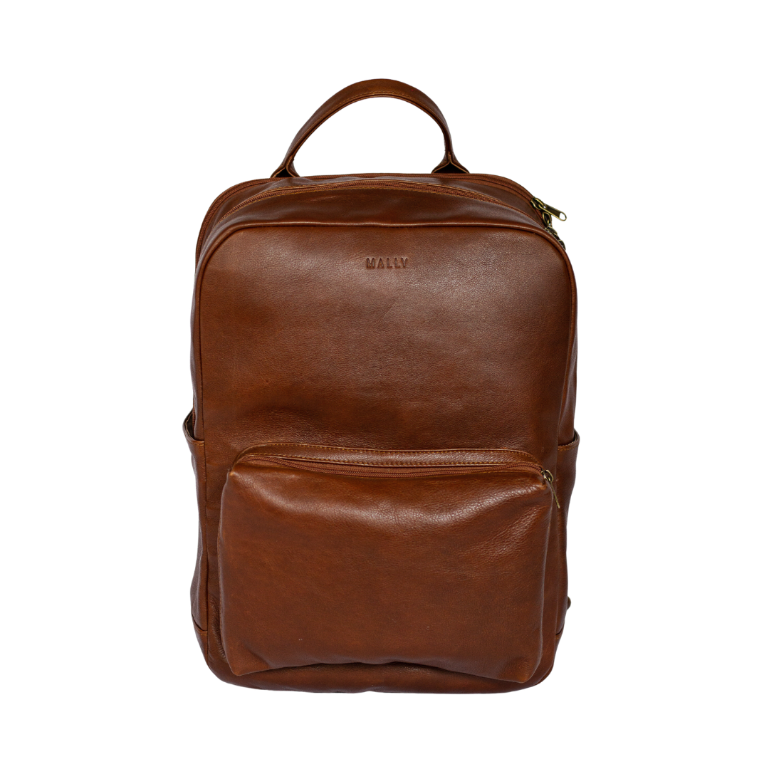 The Hunter Laptop Backpack in Brown