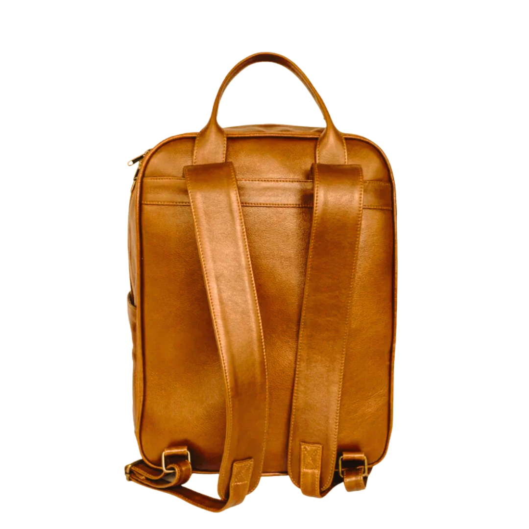 The Hunter Laptop Backpack in Toffee