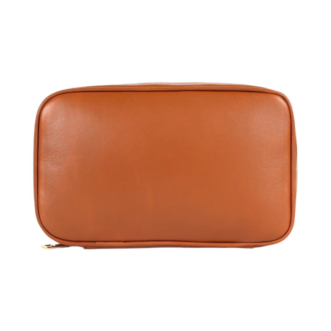 Moxie Leather Accessories Organiser in Tan