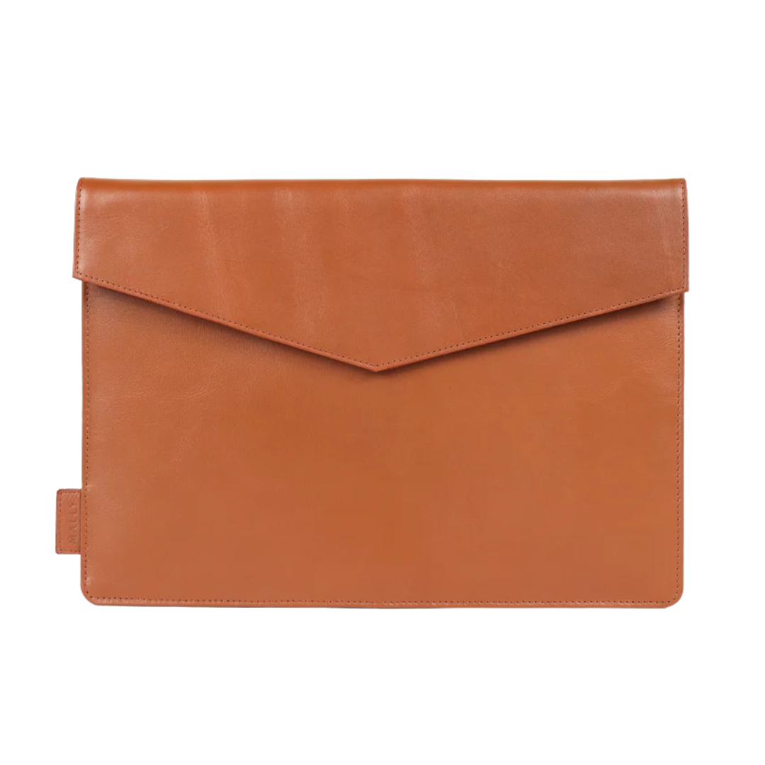Venus Leather 13' Laptop Sleeve in Tan