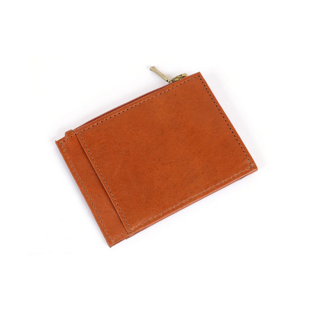 Jolie Leather Zipper Card Holder