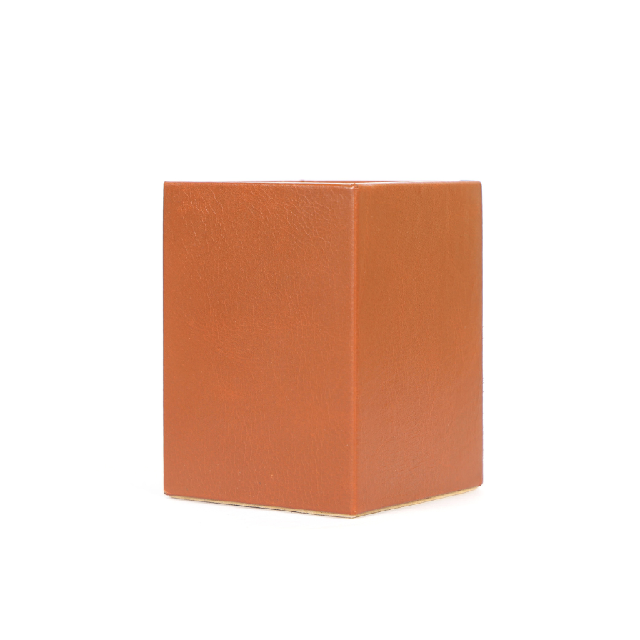 Valentina Leather Pen Holder in Tan