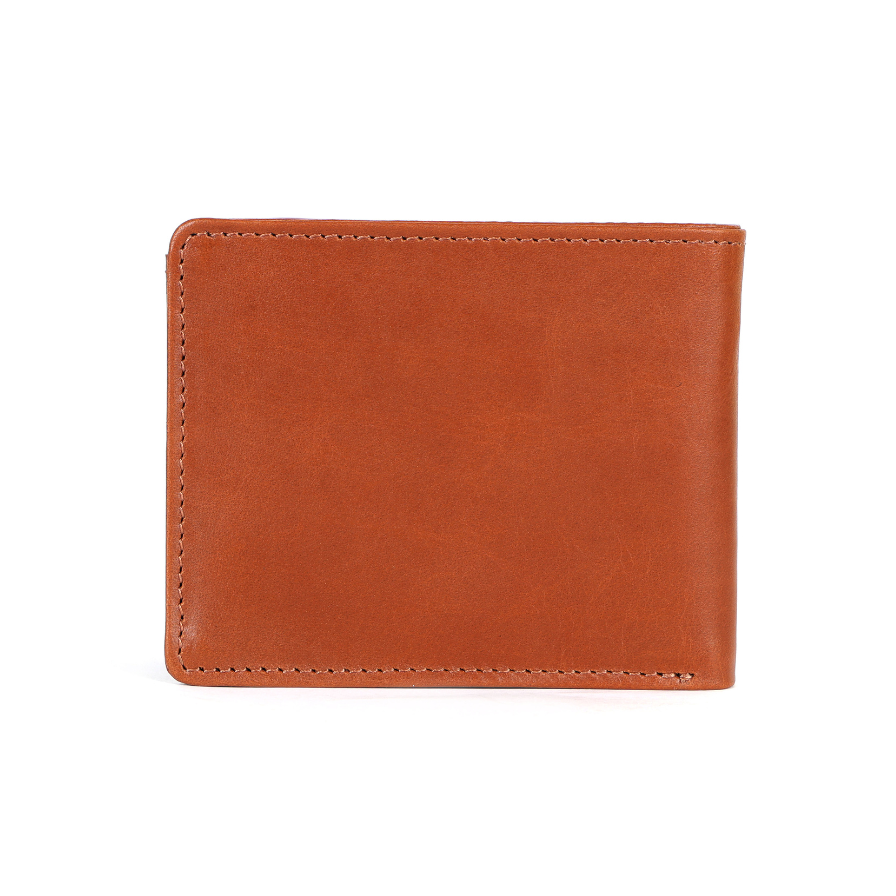 William Men’s Bifold Leather Wallet in Tan
