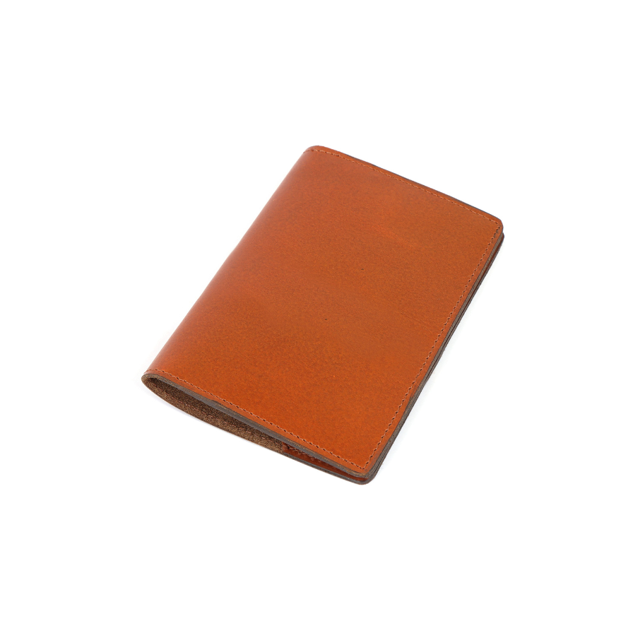 Harlow Leather Passport Holder in Tan