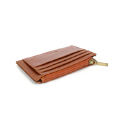 Jolie Leather Zipper Card Holder