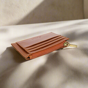 Jolie Leather Zipper Card Holder