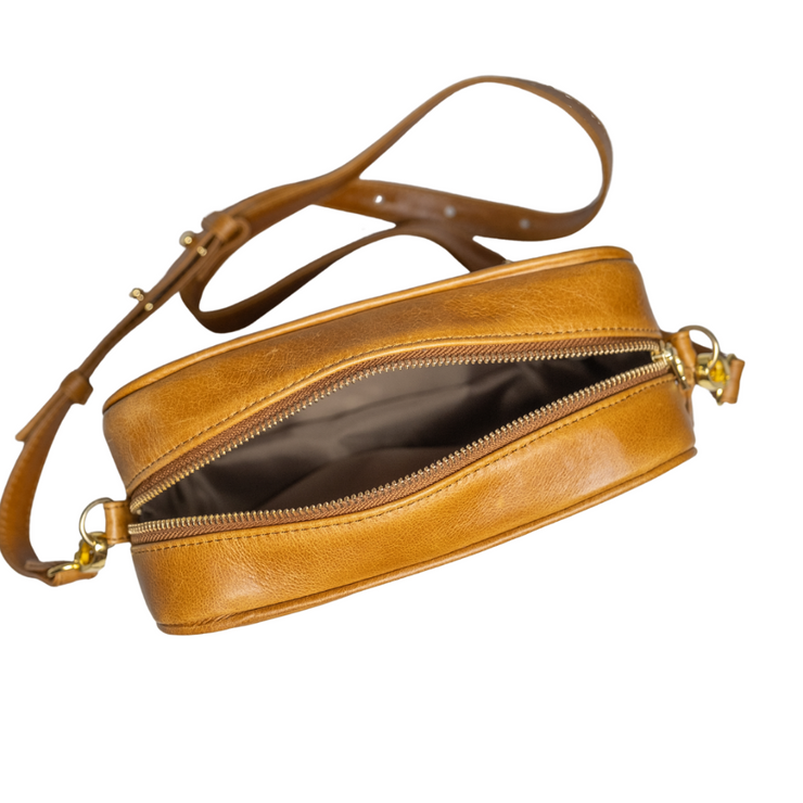 Sophia Leather Box Sling Bag