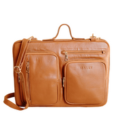 Audrey Sleek Leather Laptop in Tan