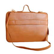 Audrey Sleek Leather Laptop in Tan