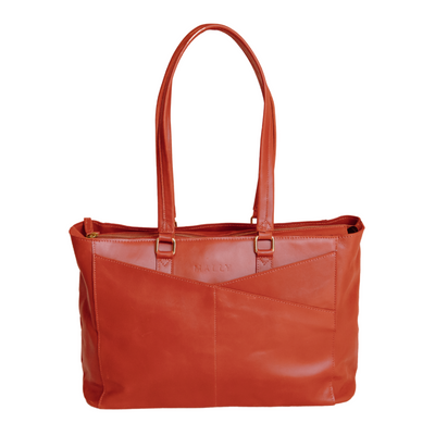 Lily Leather Ladies Laptop Bag – Red Tan (Perfectly Imperfect Edition)