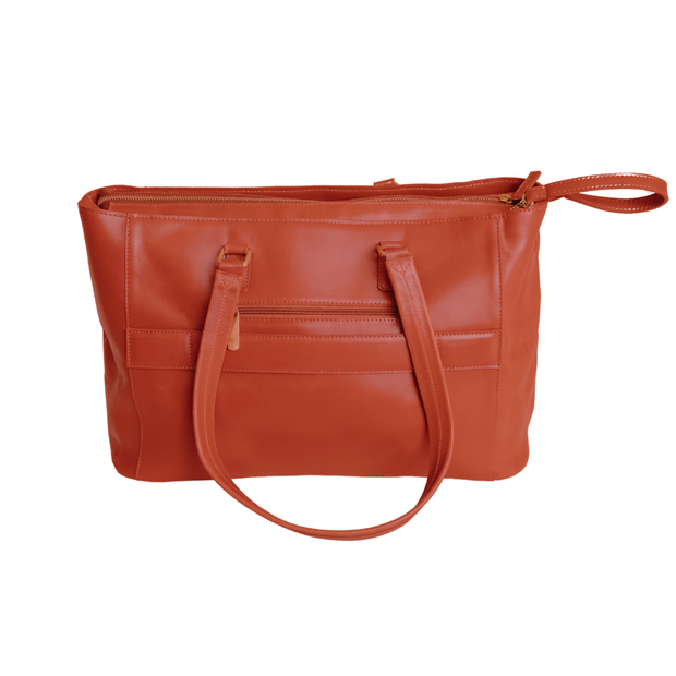 Lily Leather Ladies Laptop Bag – Red Tan (Perfectly Imperfect Edition)