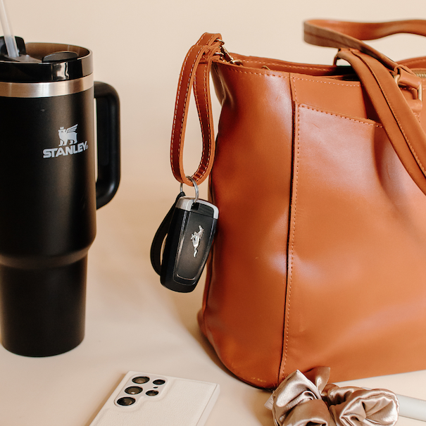 Lily Leather Ladies Laptop Bag in Tan