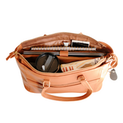 Lily Leather Ladies Laptop Bag in Tan