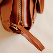 Lily Leather Ladies Laptop Bag in Tan