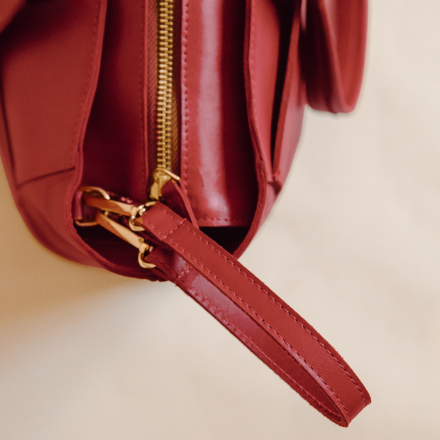Lily Leather Ladies Laptop Bag – Red Tan (Perfectly Imperfect Edition)