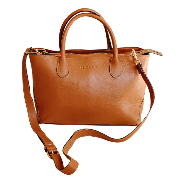 Zuri Midi Leather Tote Bag