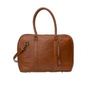 Ladies laptop bag in Toffee