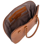 Ladies laptop bag in Toffee